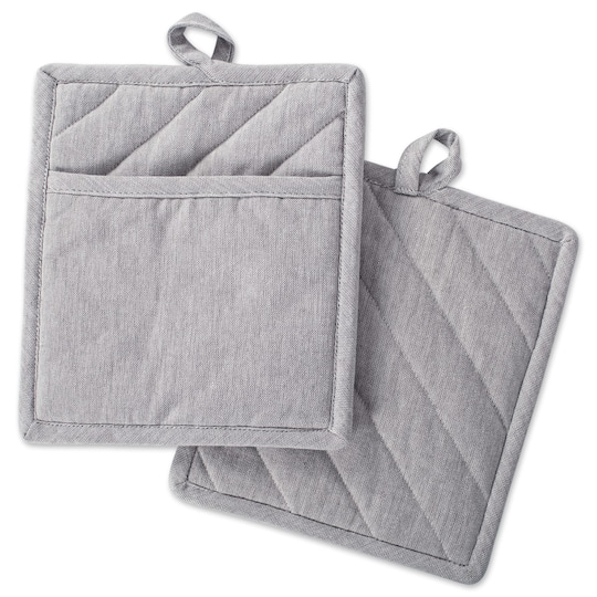 DII® Solid Chambray Potholders